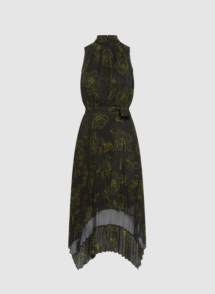 Floral Mock Neck Dress
