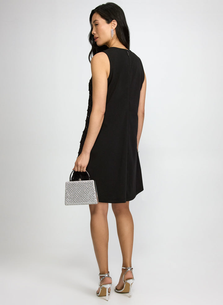 Floral Pattern & Rhinestone Dress