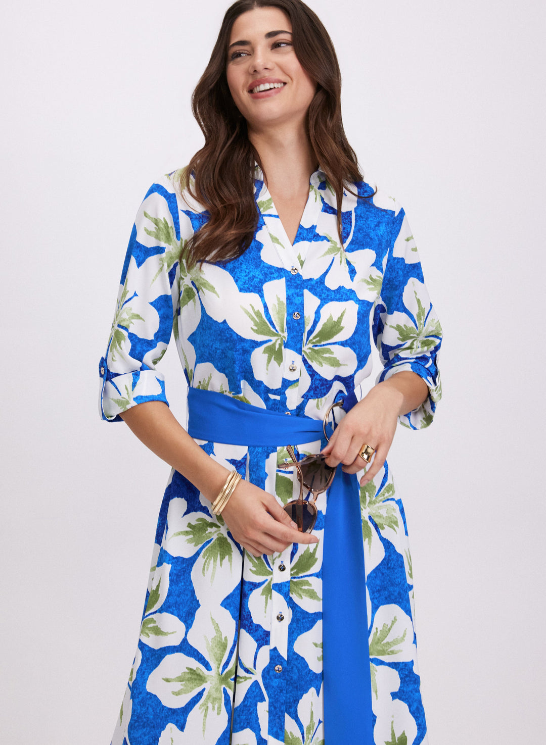 Floral Shirt Dress