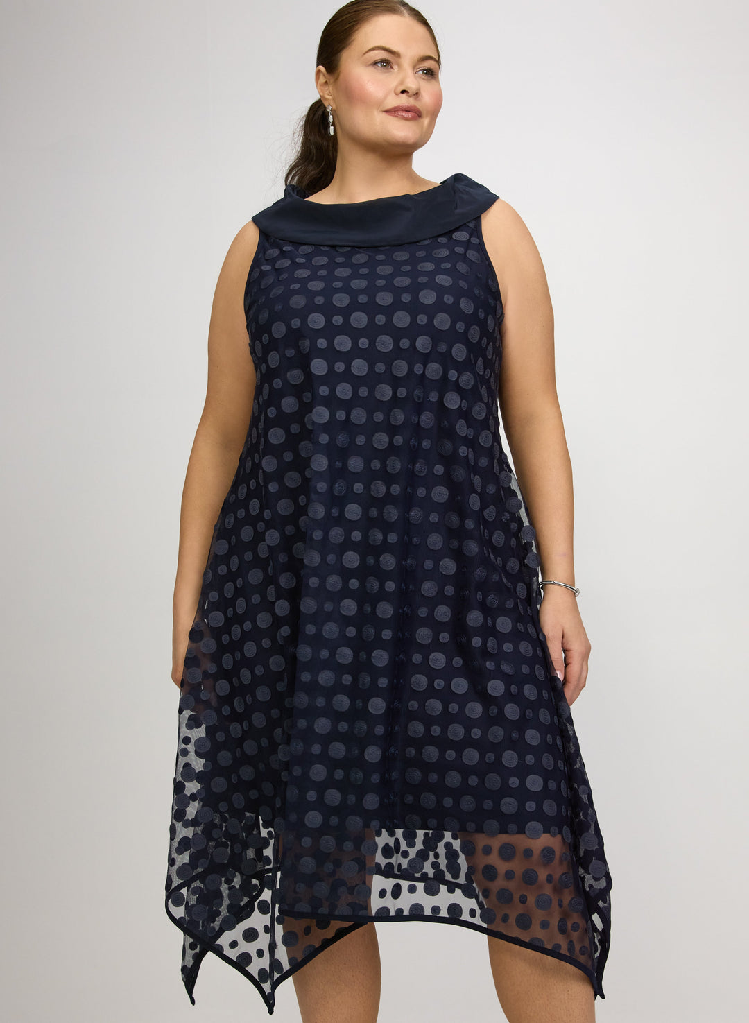 Joseph Ribkoff - Circle Applique Taffeta Dress