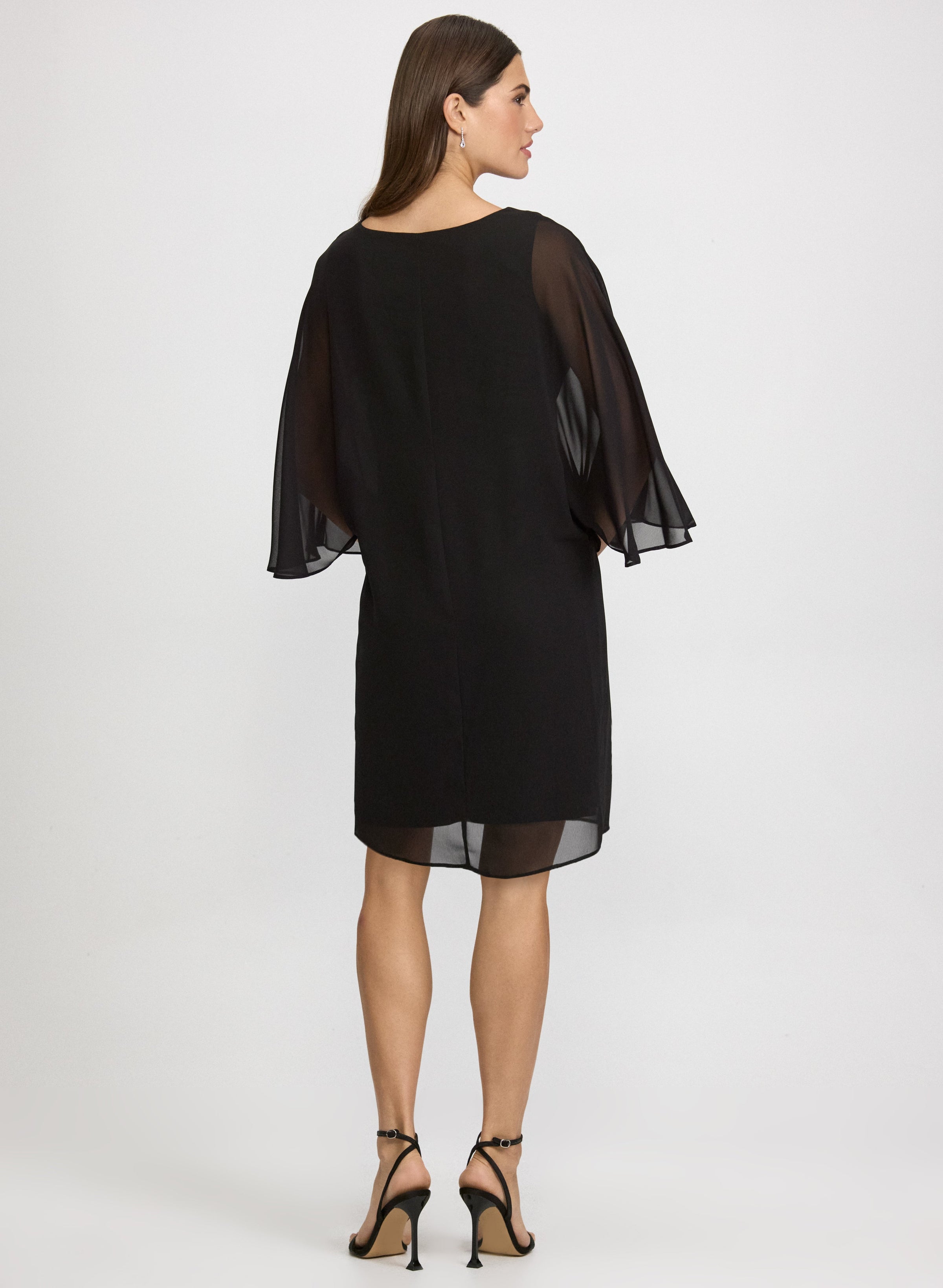 Rhinestone Bar Detail Dress