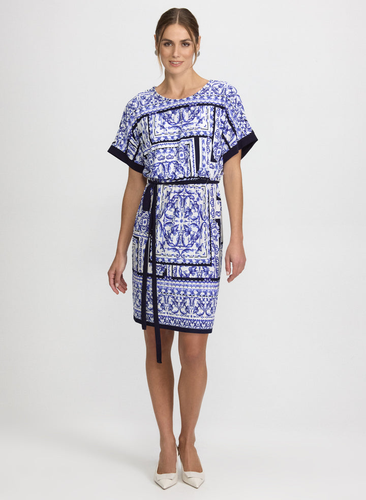Printed Belt Dress