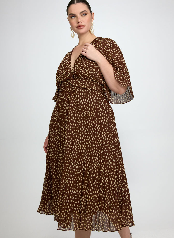Polka Dot Midi Dress