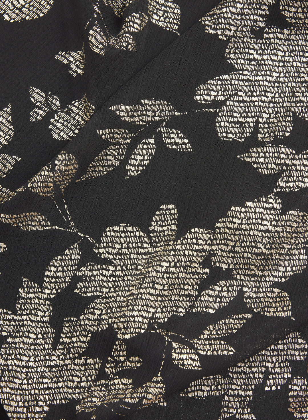 Metallic Floral Overlay Dress
