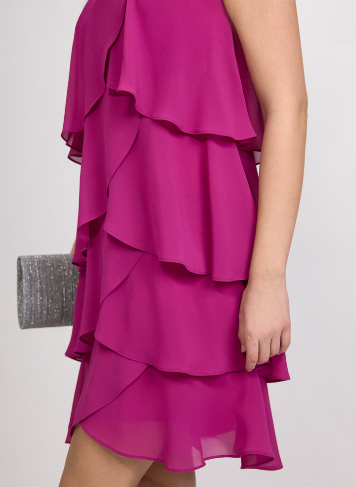 Tiered Chiffon Dress