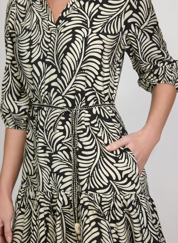 Leaf Print Dress