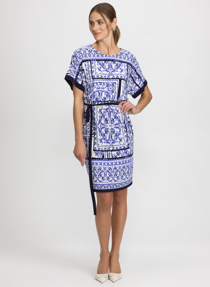 Printed Belt Dress
