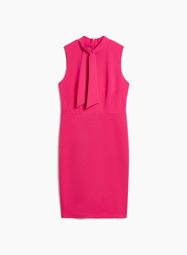 Sleeveless Tie Neck Dress