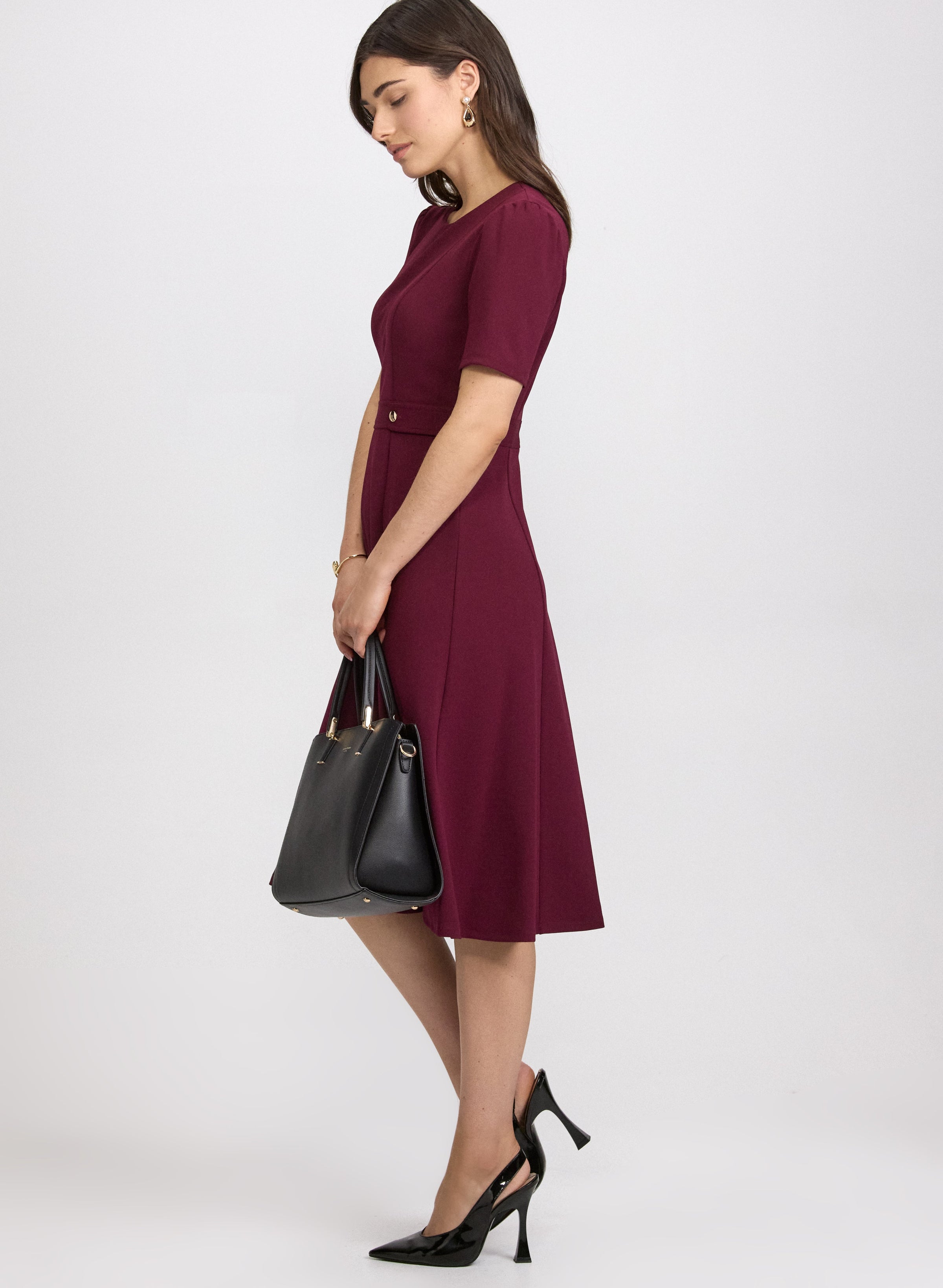 Fit & Flare Midi Dress