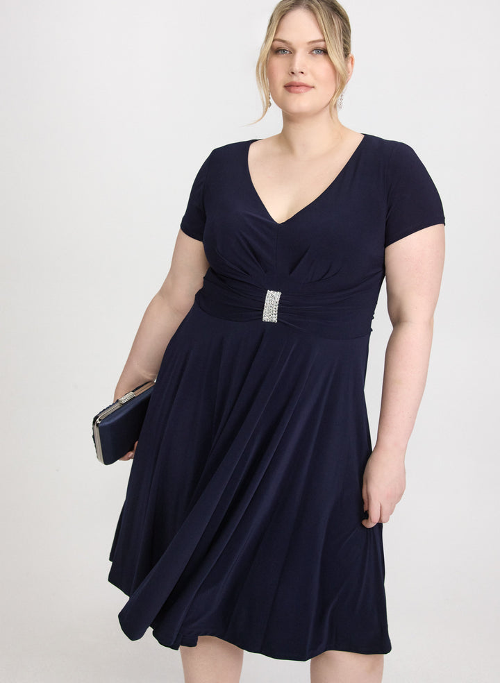 Crystal Bar Embellished Dress