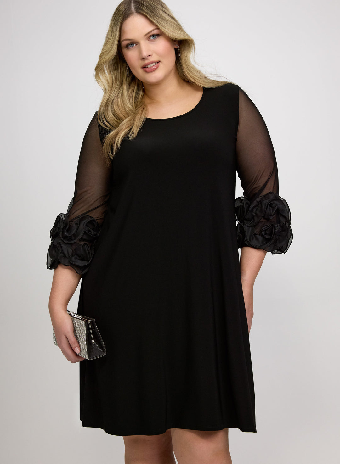Joseph Ribkoff - Rosette Cuff Dress