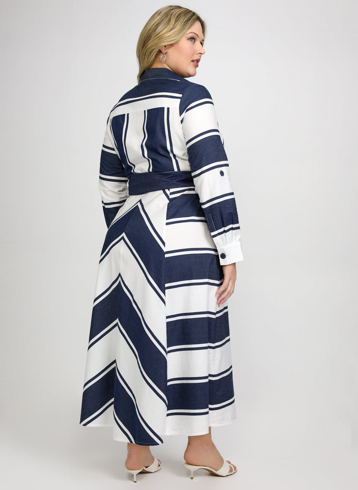 Joseph Ribkoff - Stripe Midi Dress
