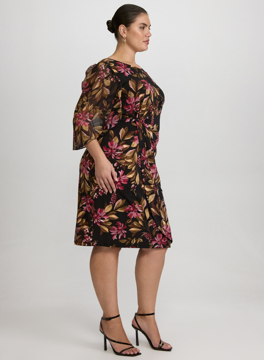 Floral Split Sleeve Dress