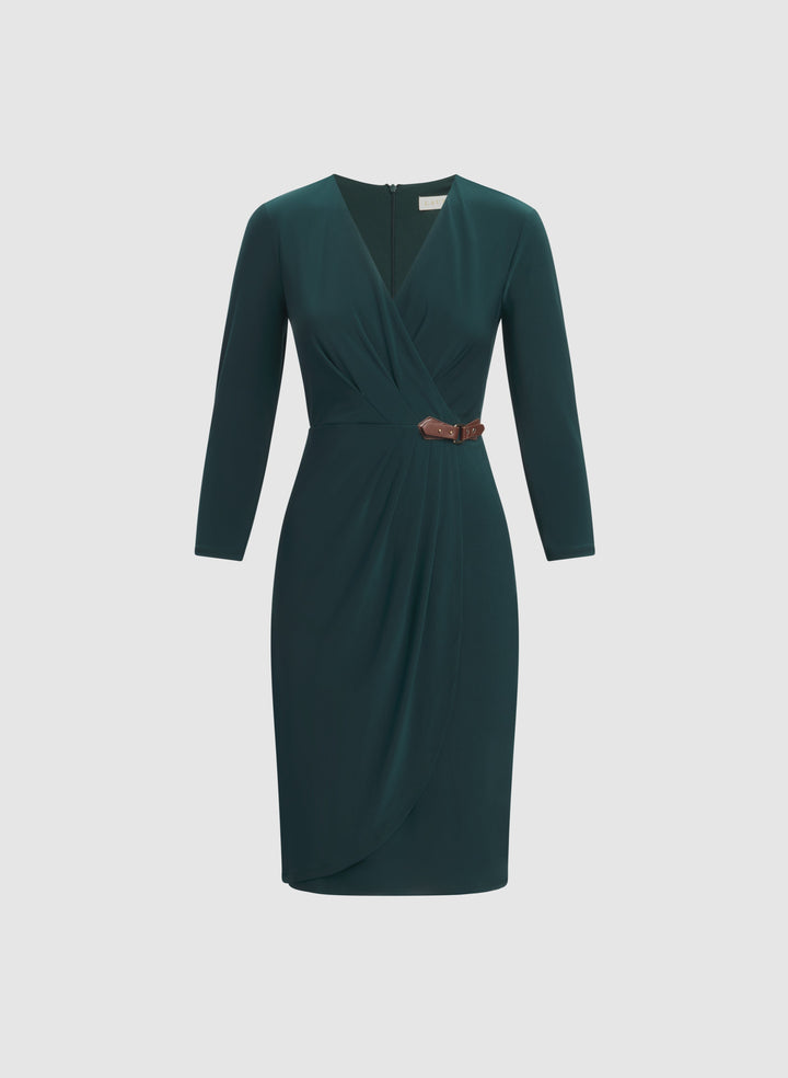 Buckled Tab Detail Dress
