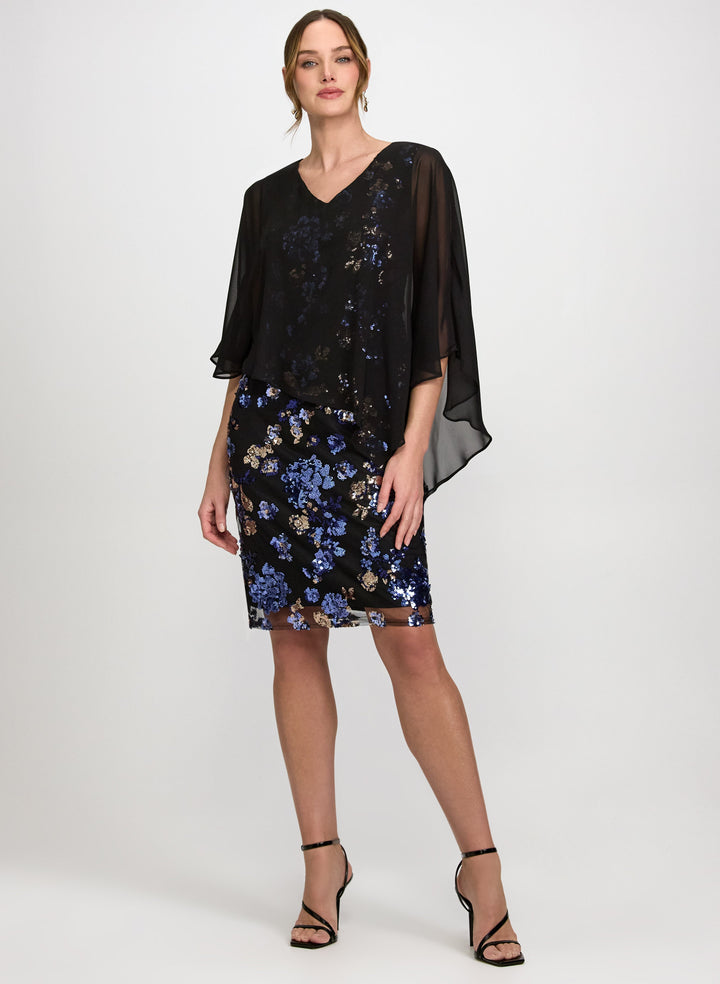 Floral Capelet Dress