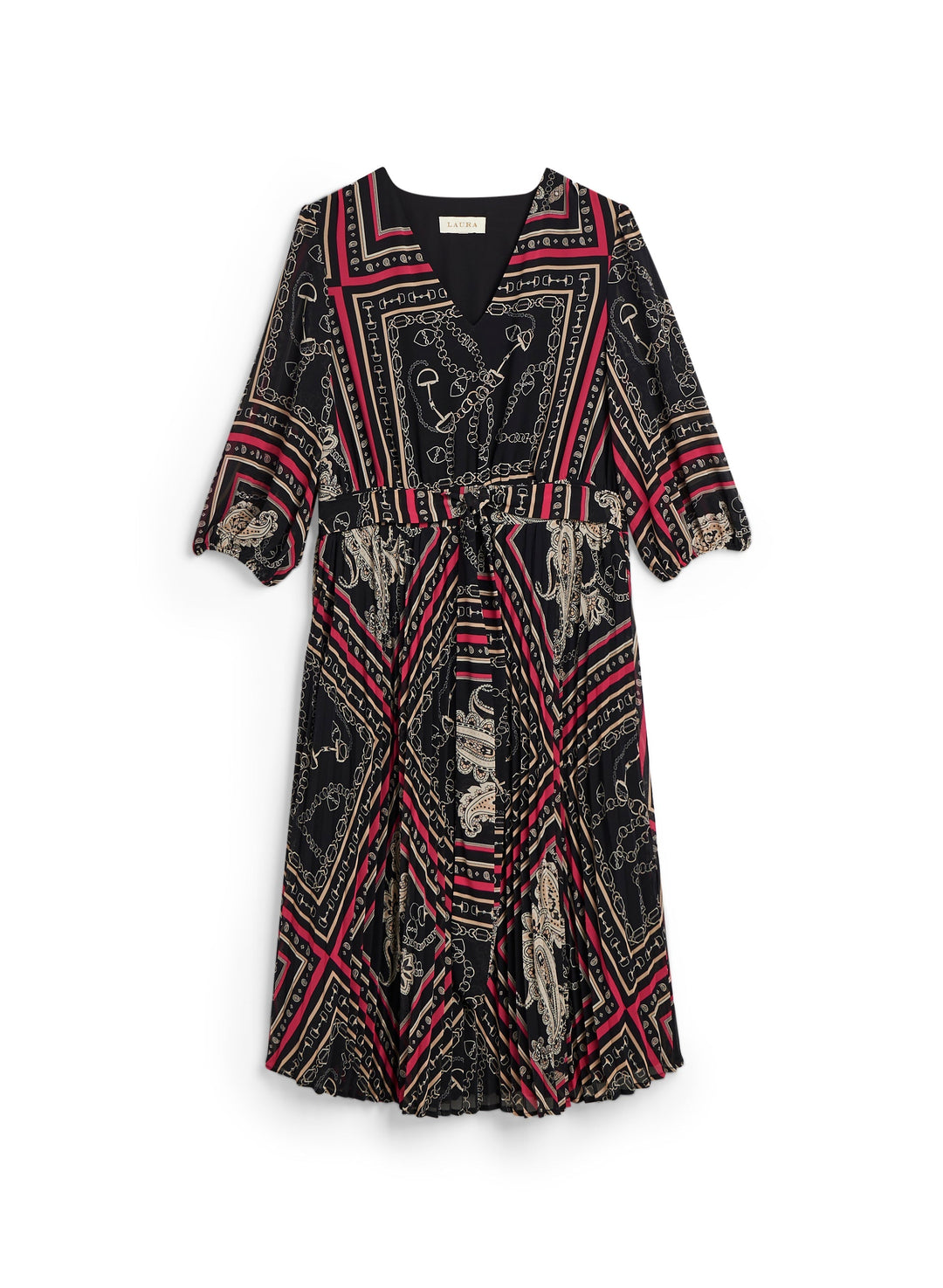 Paisley Print Midi Dress