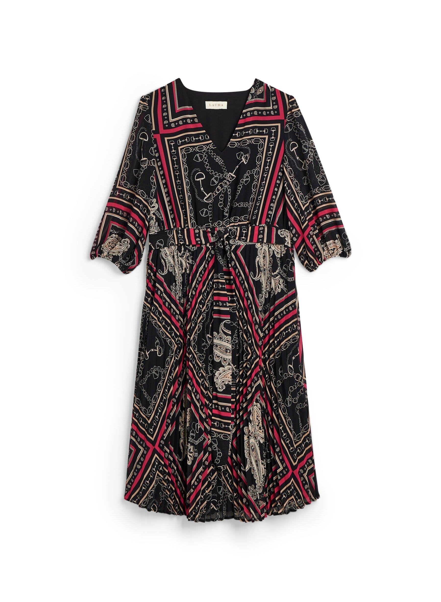 Paisley Print Midi Dress