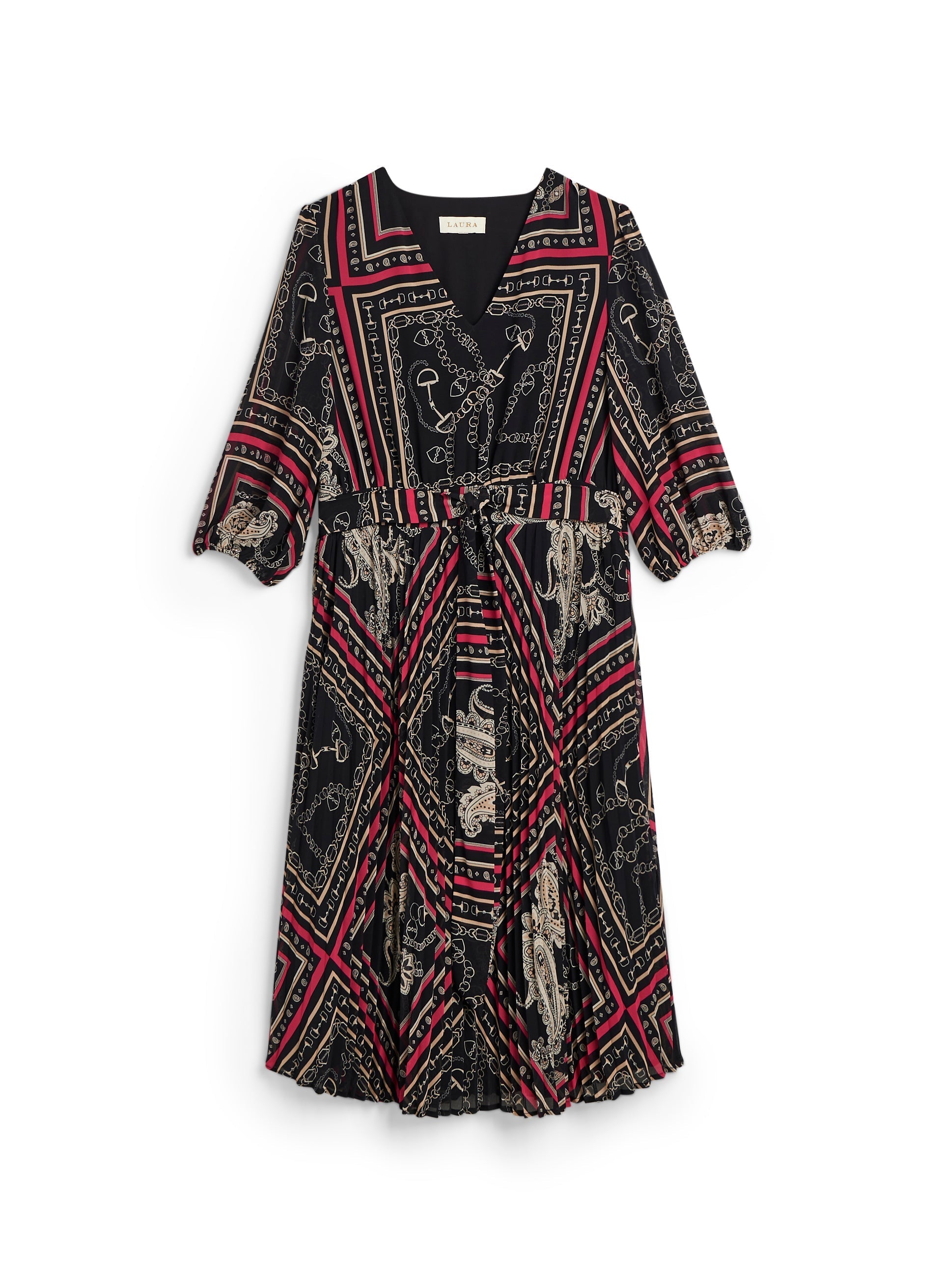 Paisley Print Midi Dress