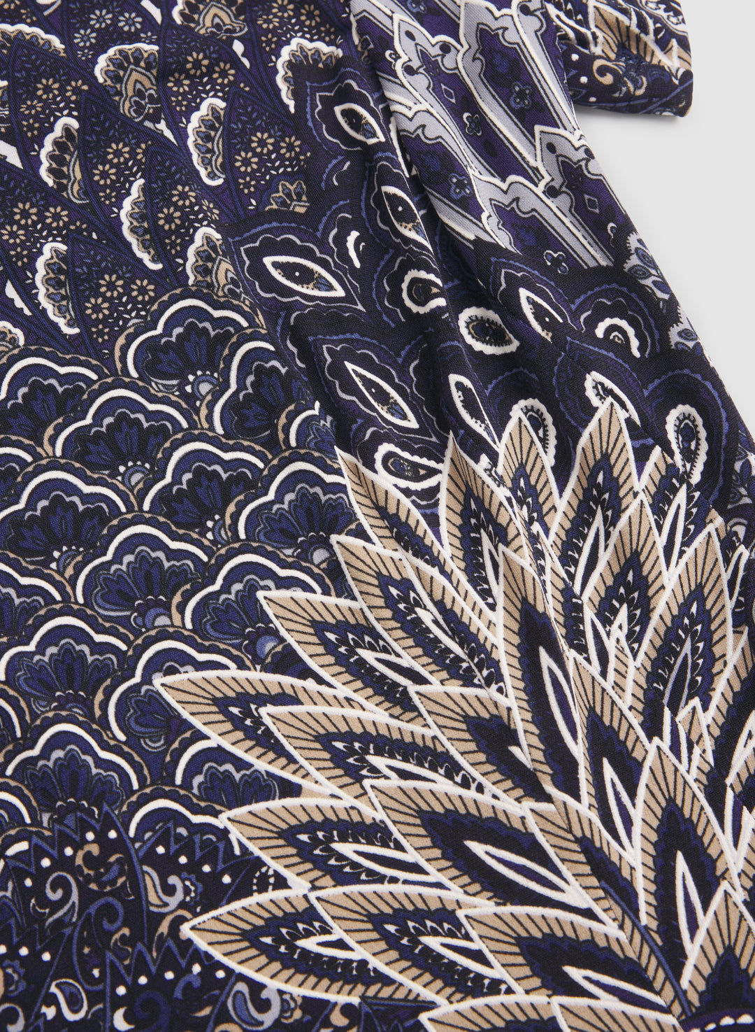 Peacock Print Dress