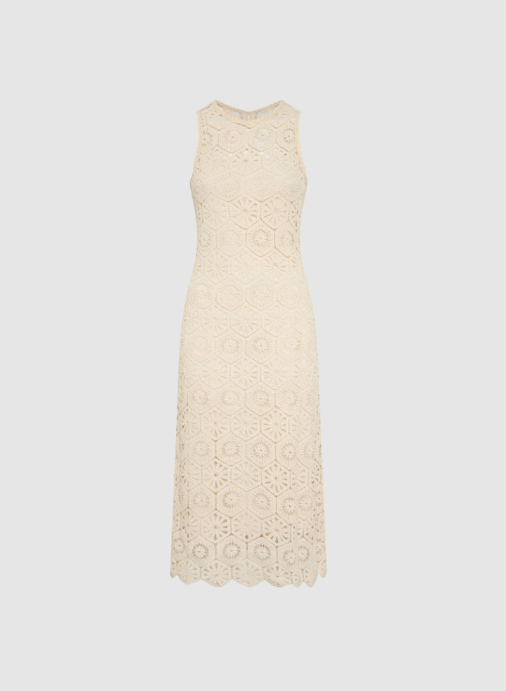 Crochet Trim Dress