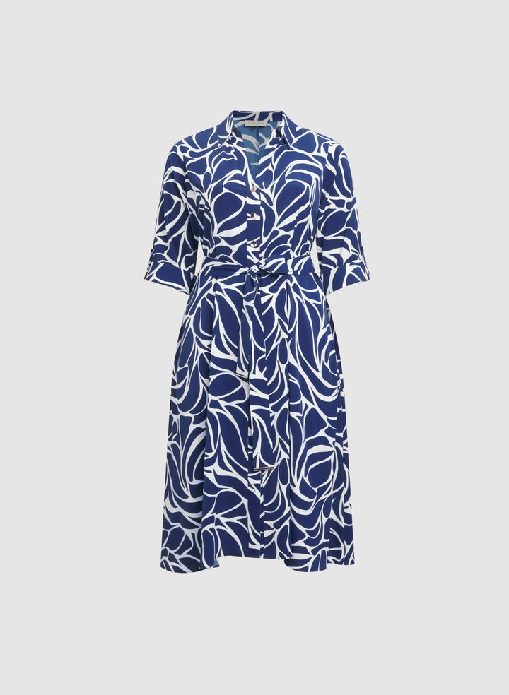 Abstract Print Dress