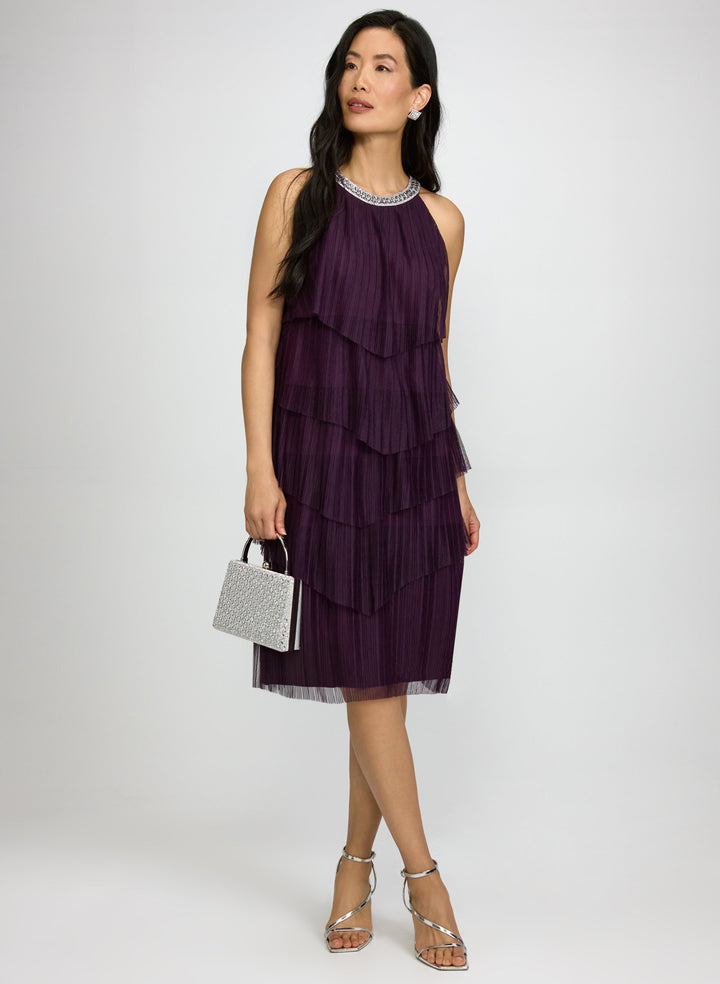 Tiered Mesh Dress