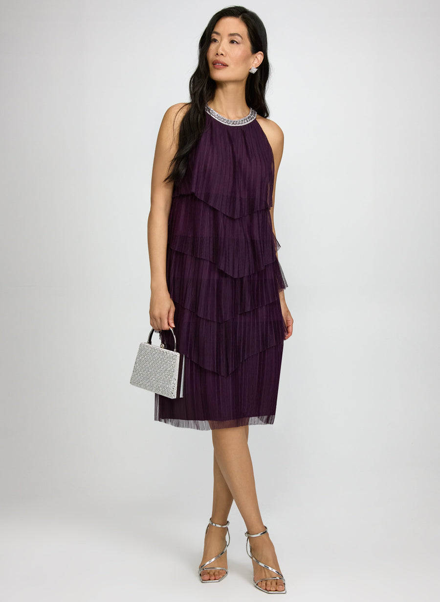 Tiered Mesh Dress