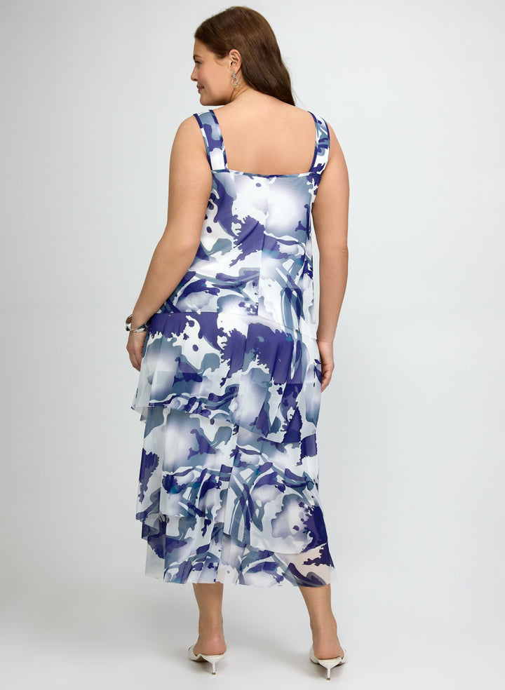 Marble Print Dress