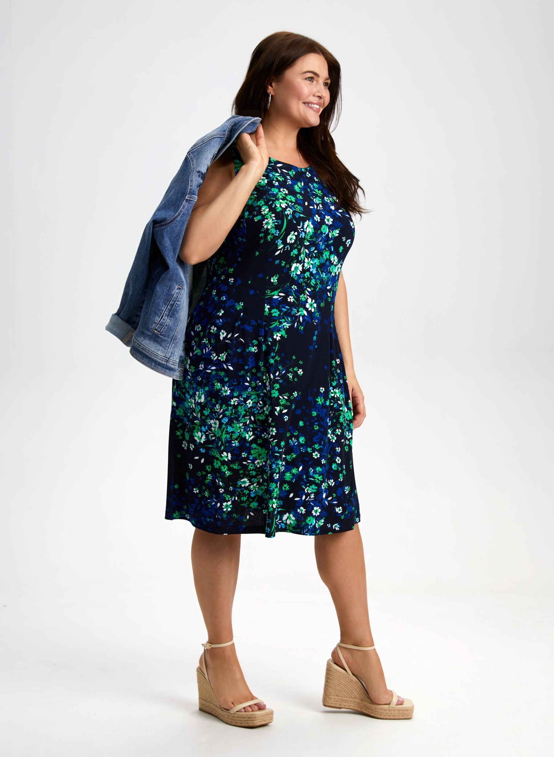 Floral Print Sleeveless Dress
