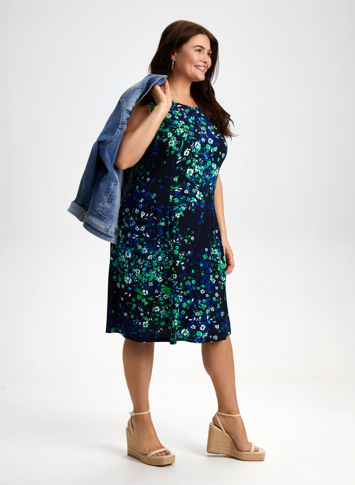 Floral Print Sleeveless Dress