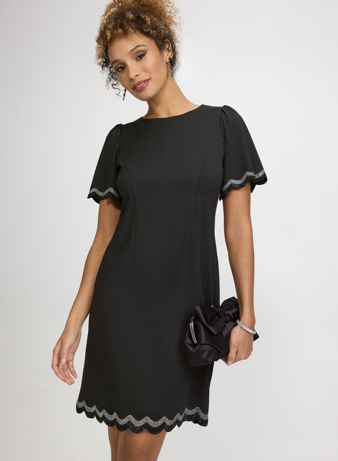 Scalloped Trim Dress