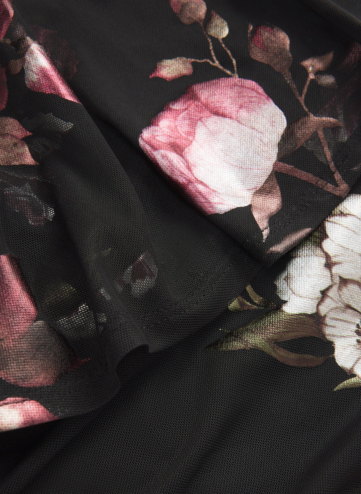 Floral Capelet Dress