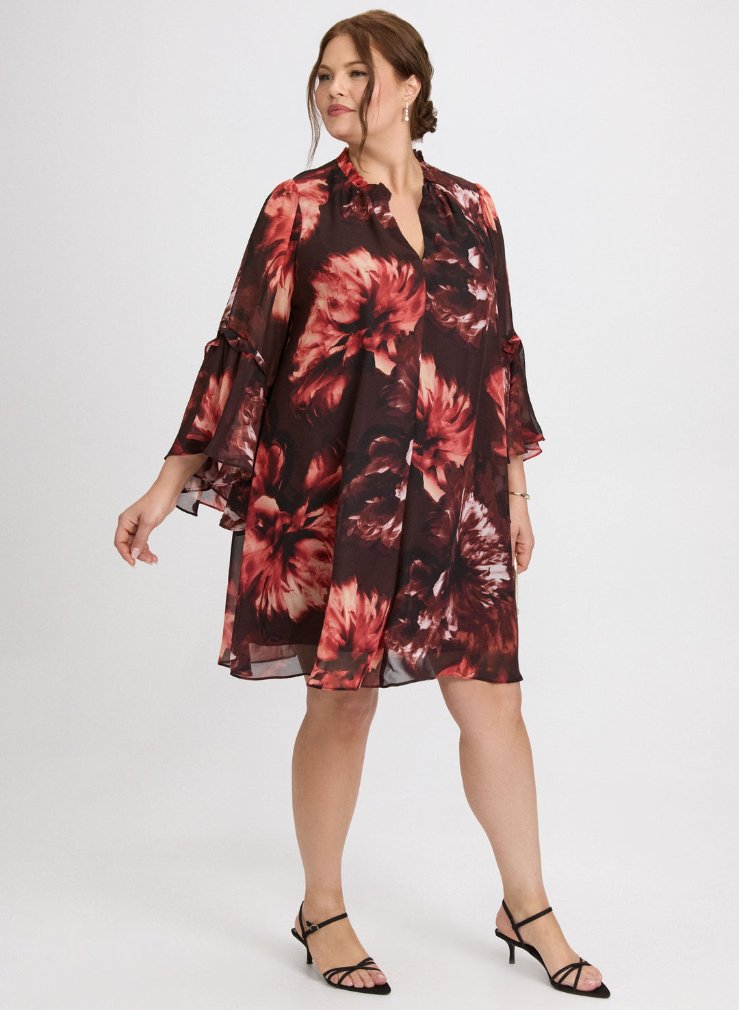 Floral Bell Sleeve Dress