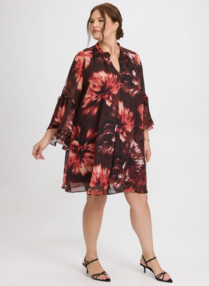 Floral Bell Sleeve Dress
