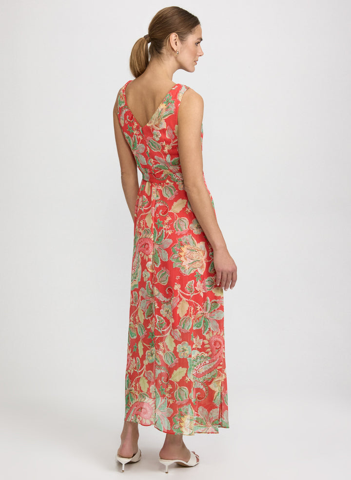 Paisley Sleeveless Maxi Dress