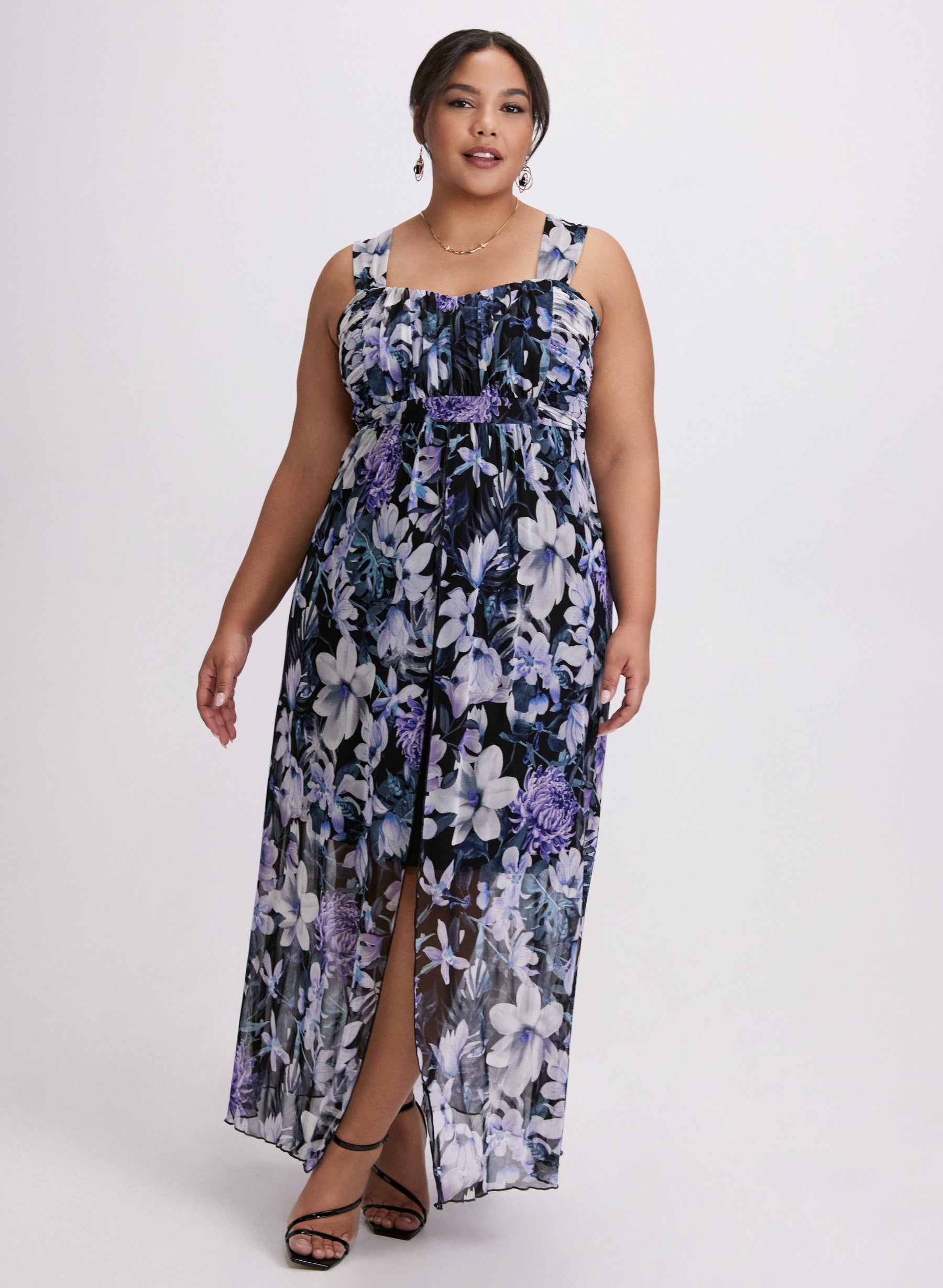 Floral Mesh Dress