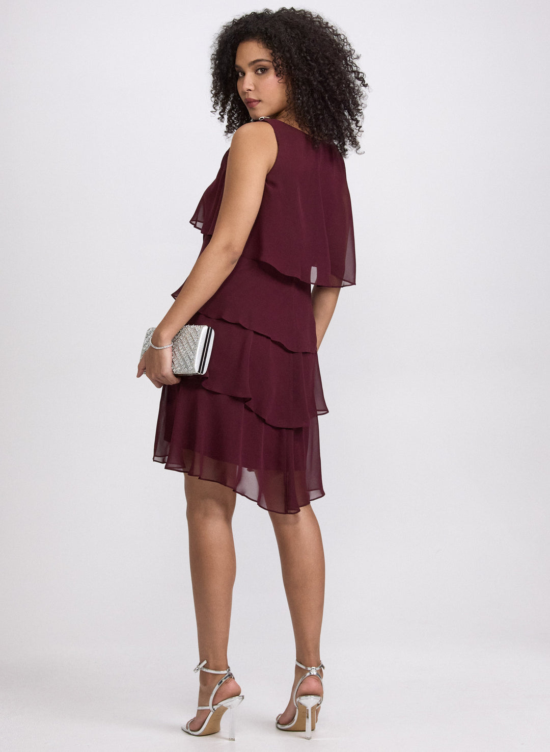 Tiered Chiffon Dress