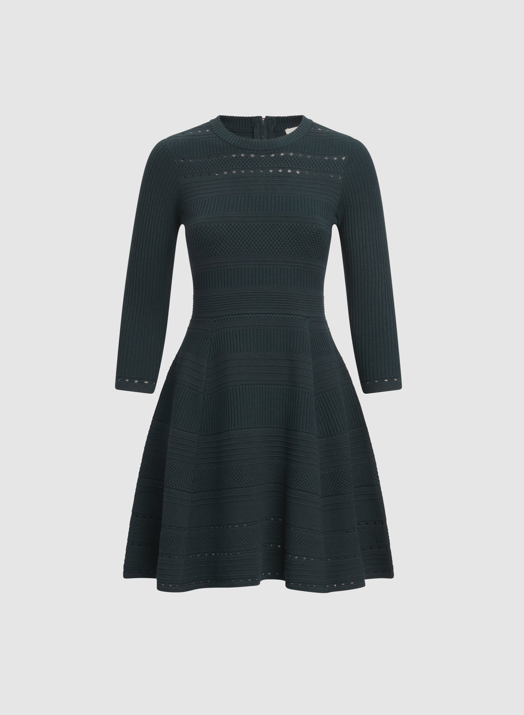 Pointelle Detail Knit Dress