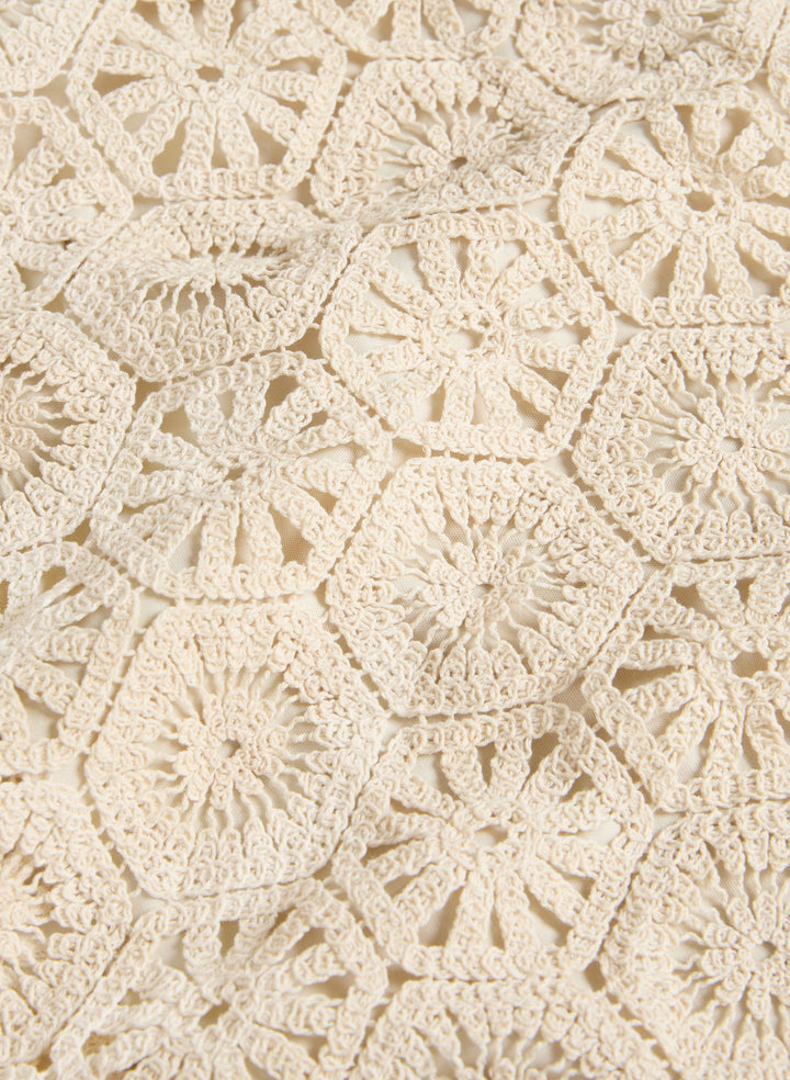Crochet Trim Dress