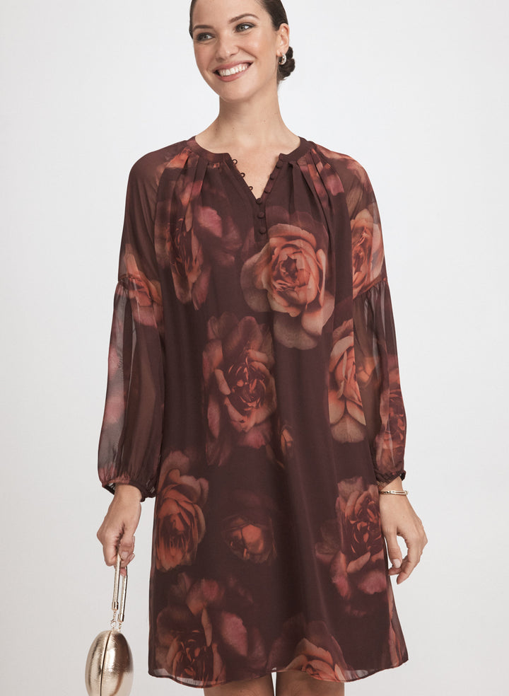 Rose Print Dress