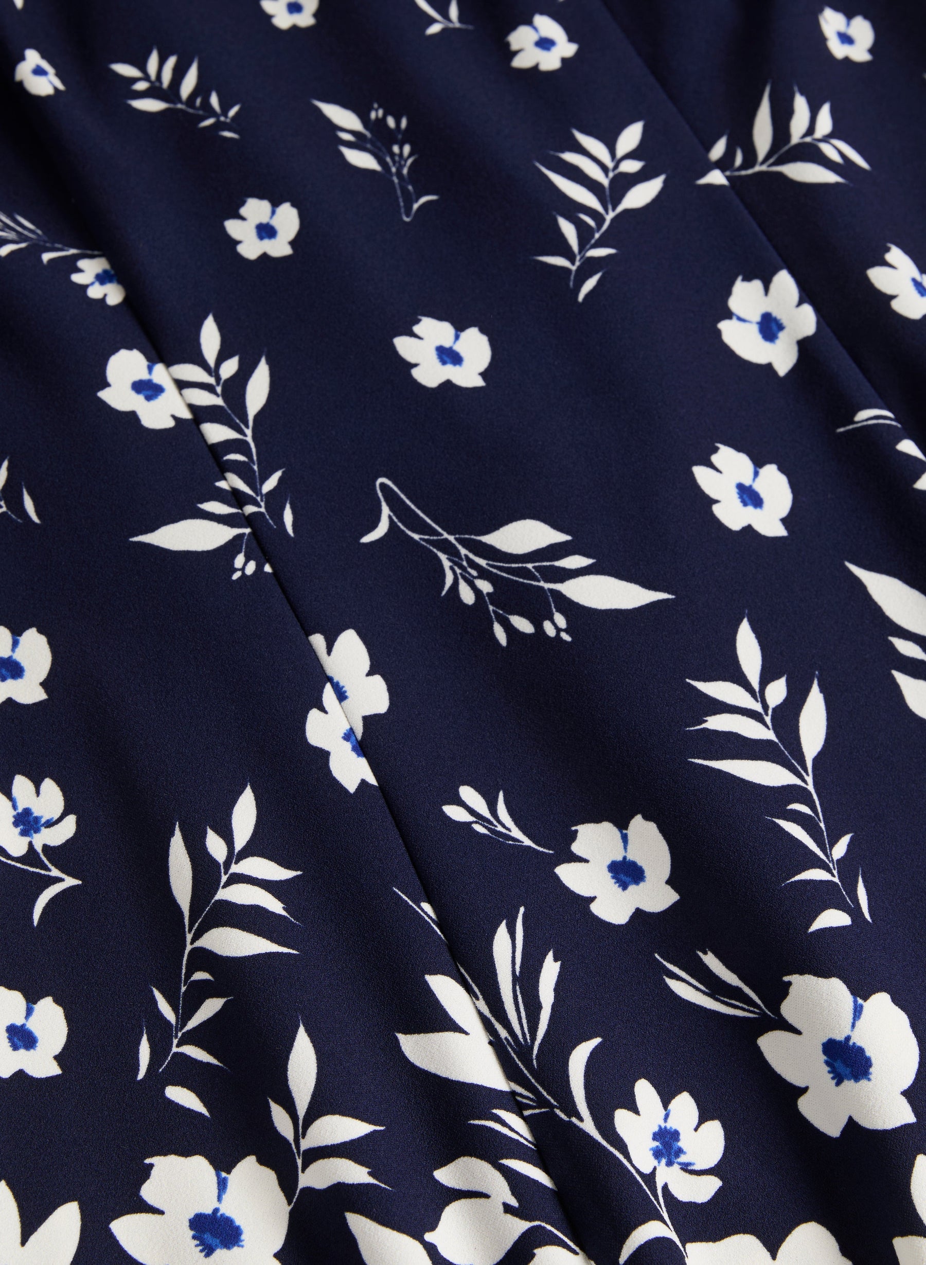 Cascading Floral Print Dress