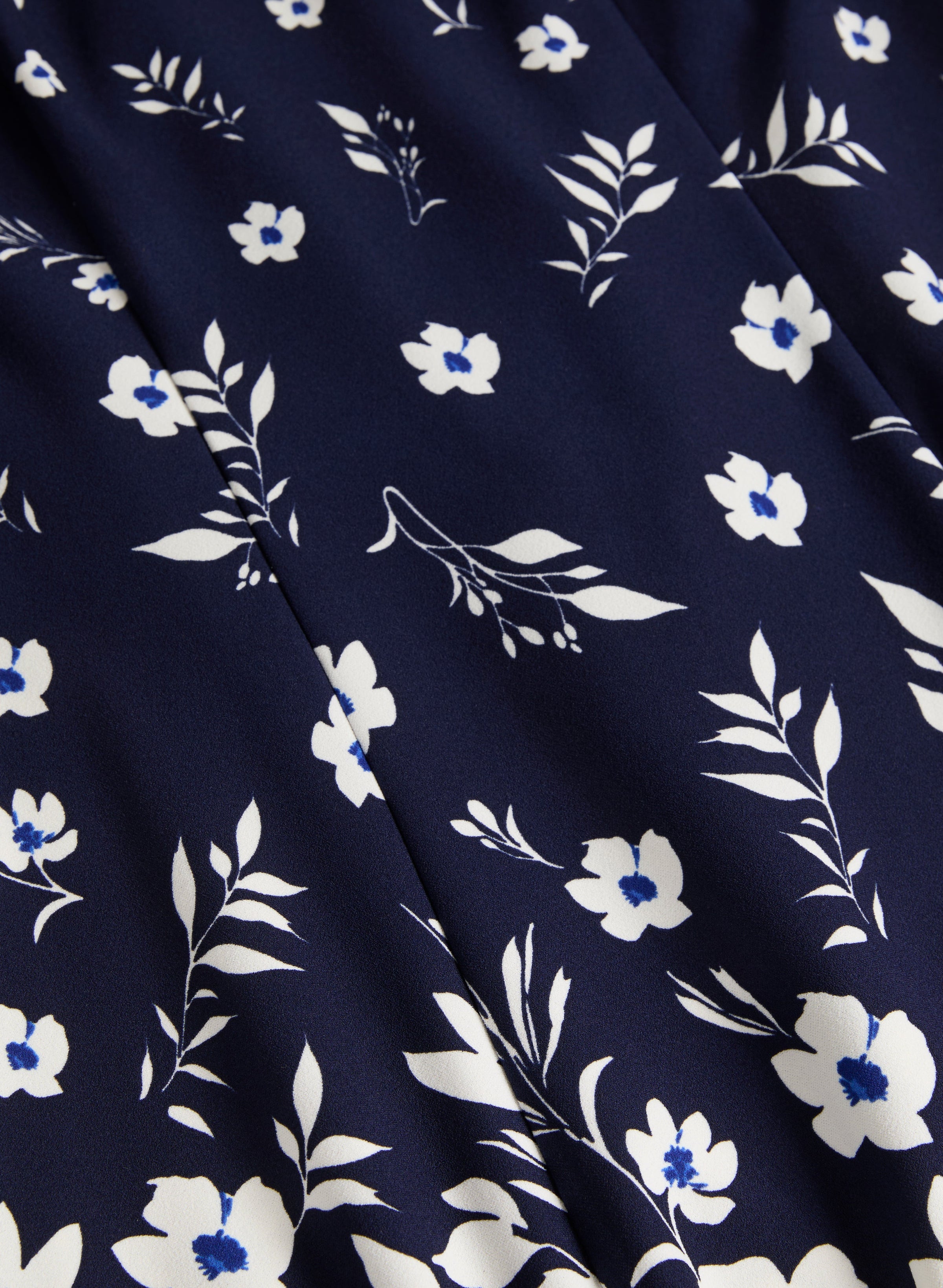 Cascading Floral Print Dress