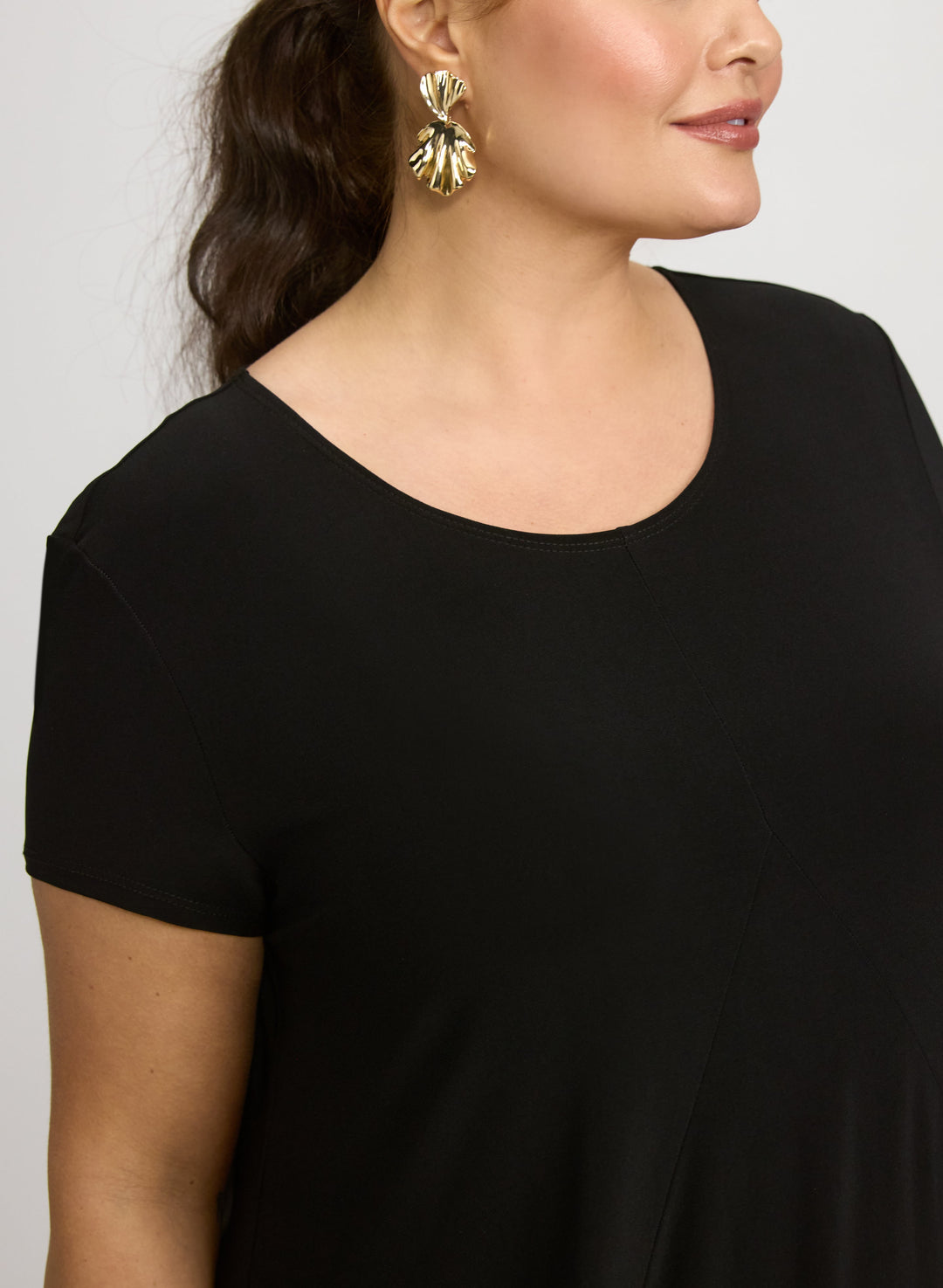 Joseph Ribkoff - Scoop Neck Midi Dress