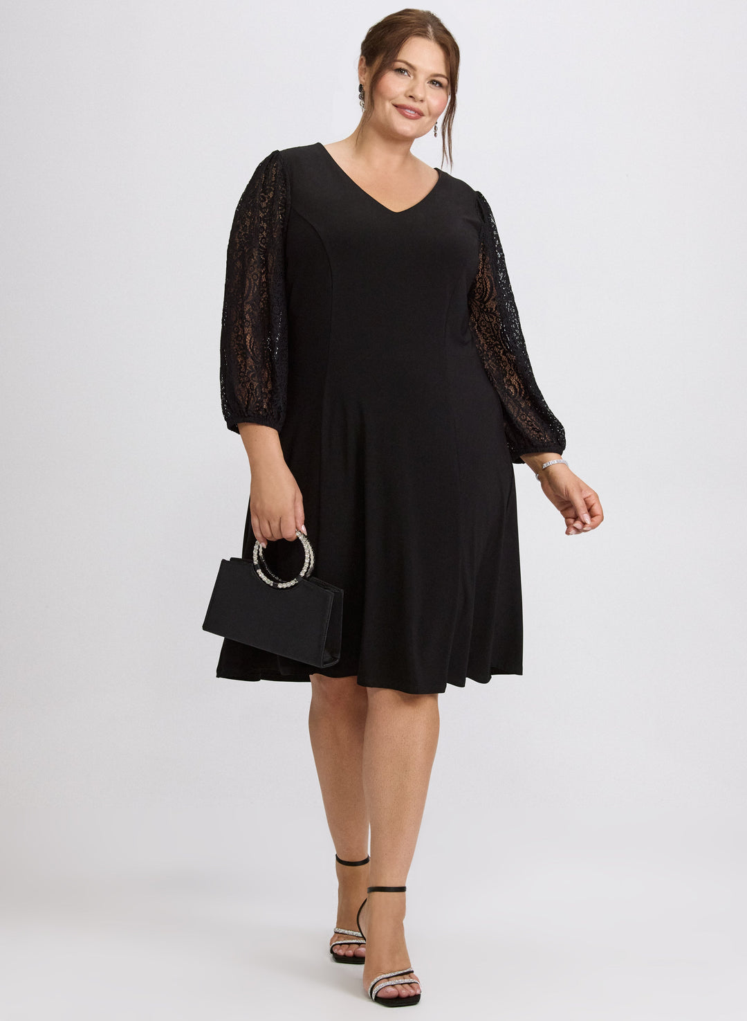 Lace Sleeve Dress
