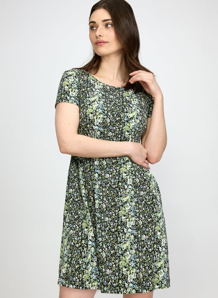 Floral Print Jersey Dress