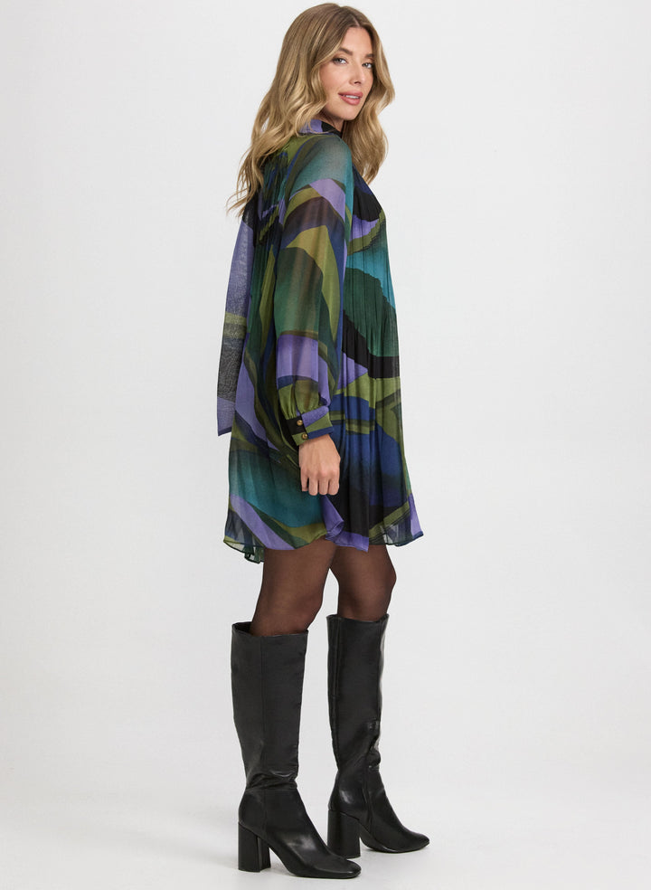 Swirl Chiffon Dress