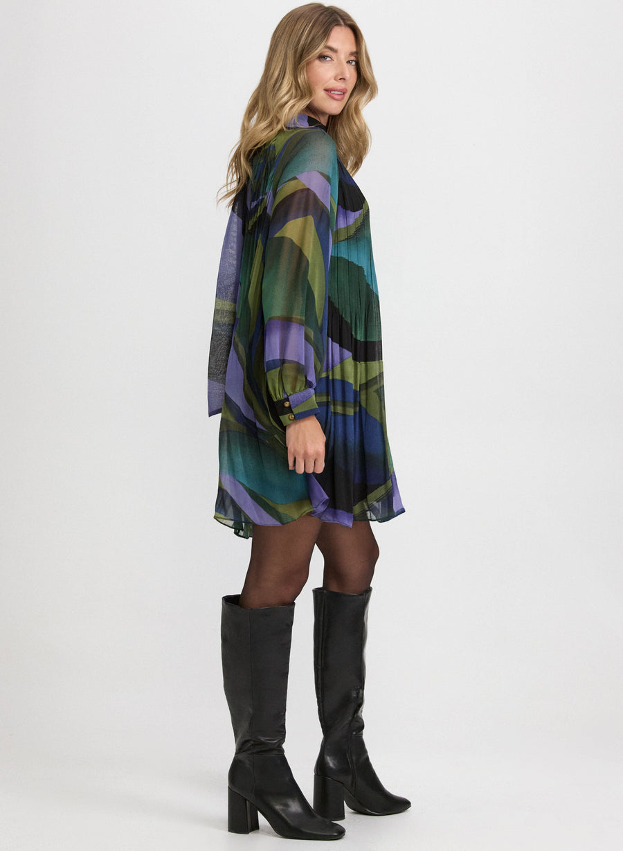 Swirl Chiffon Dress