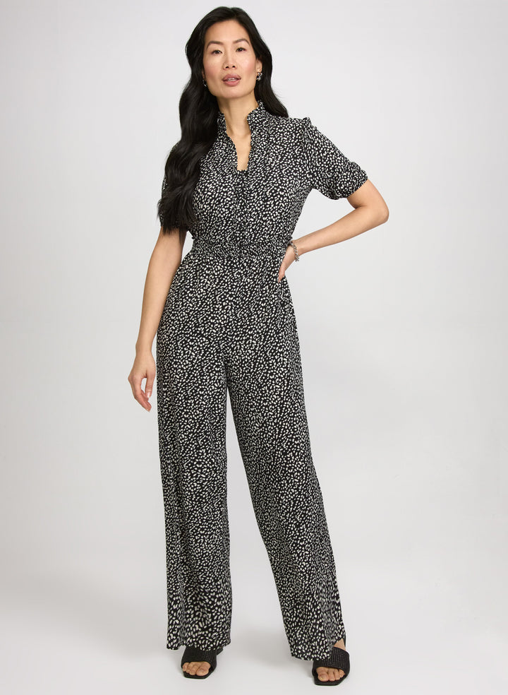 Speckled Print Jumpsuit