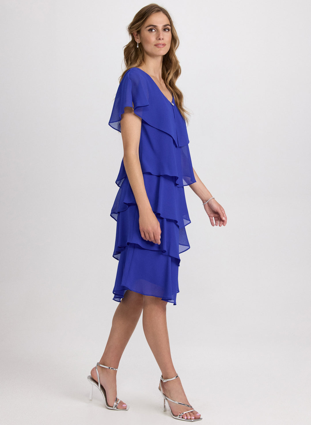 Tiered Chiffon Dress