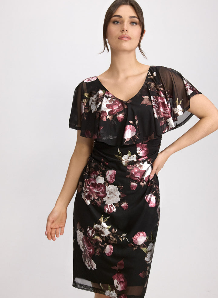 Floral Capelet Dress